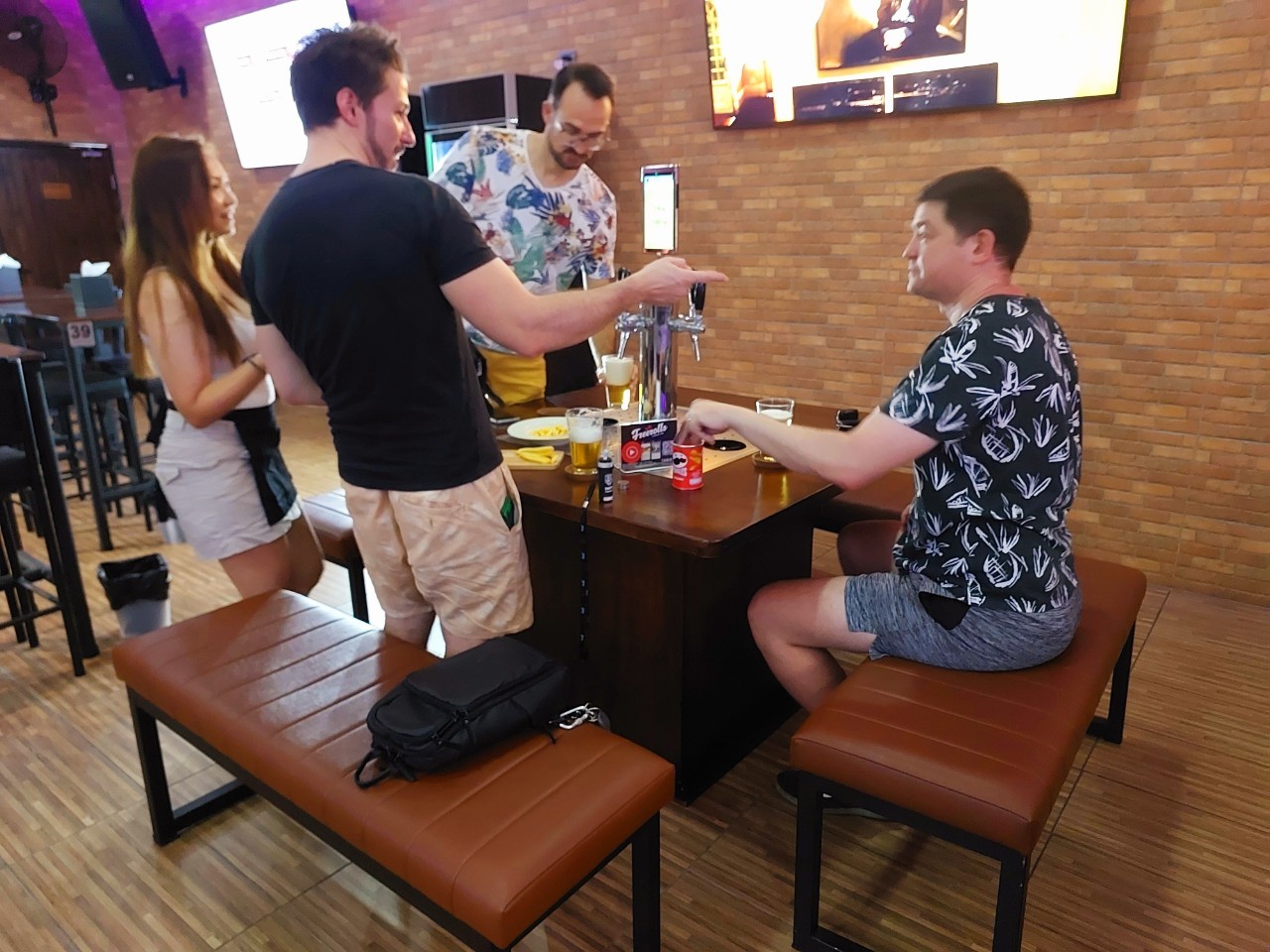 Fun in Chiang mai with self pour taps